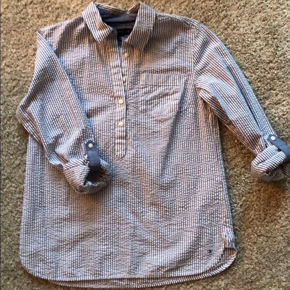 Tommy Hilfiger half button up blouse
